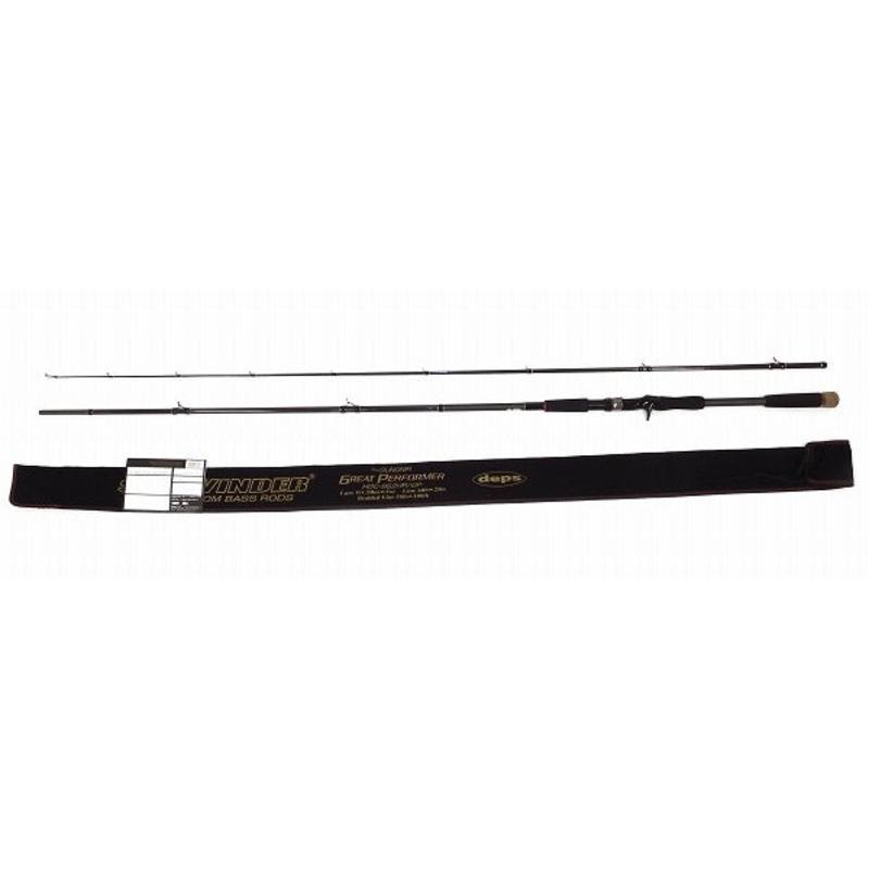 Deps Bass Rod Side Winder HGC-962HR (Baitcasting 2 Piece)