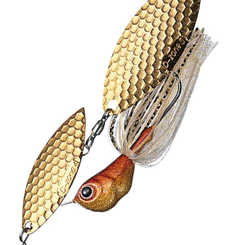 Evergreen Spinnerbait MoDO D Zone 1/2oz Double Willow #09 Gold Rush