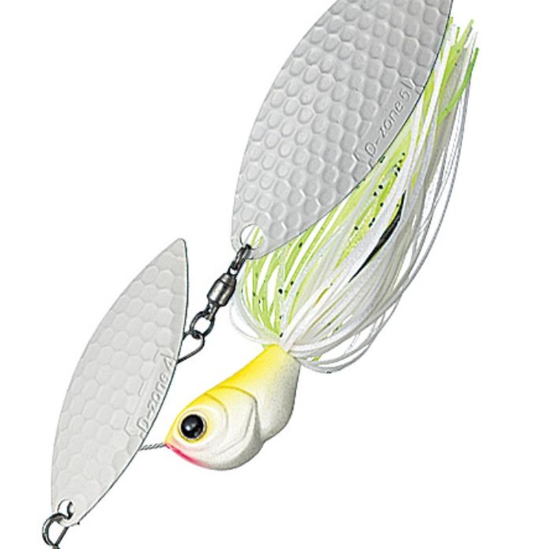 Evergreen Spinnerbait MoDO D Zone 3/8oz Double Willow #02 White Chart