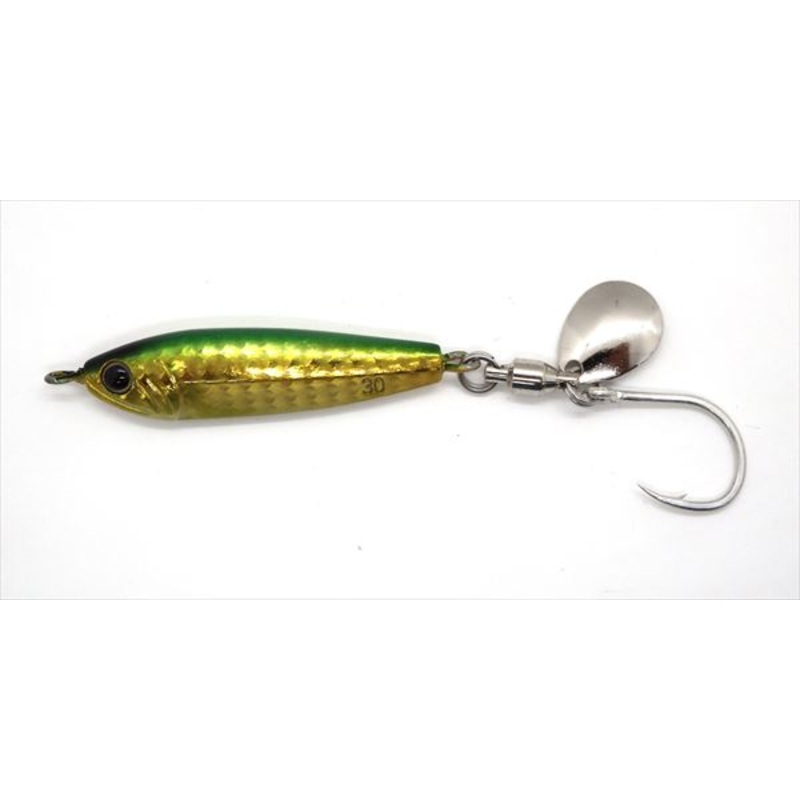 Zeake Metal Jig F-Sardine Blade 30g Gold Green UV