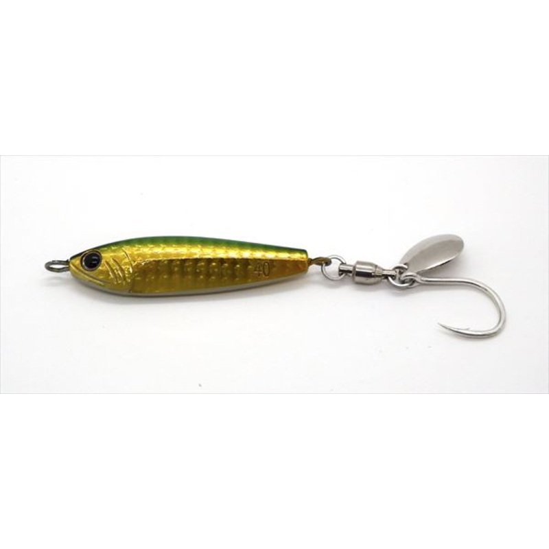 Zeake Metal Jig F-Sardine Blade 40g Gold Green UV
