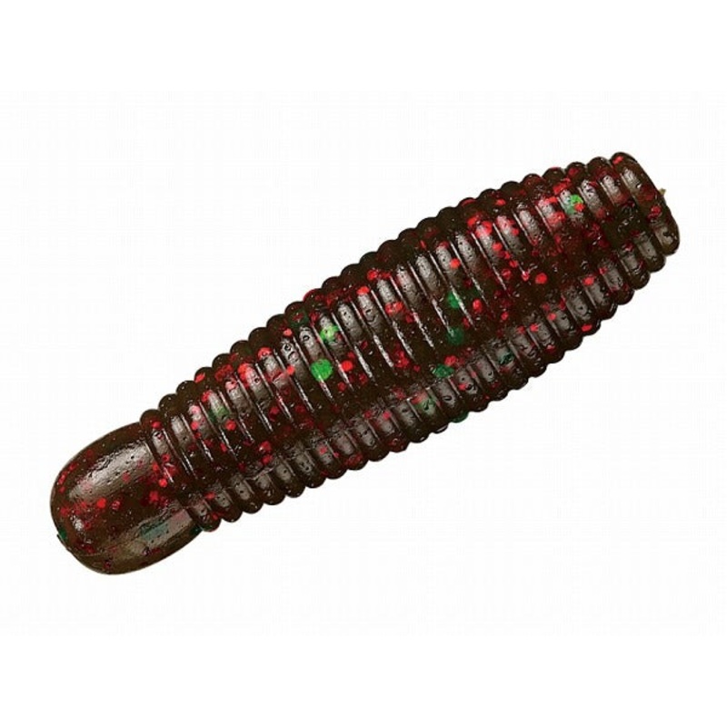 Smith Worm Gary Yamamoto Imo Grub 60 #349 Green Pumpkin/Green & Small Red flake