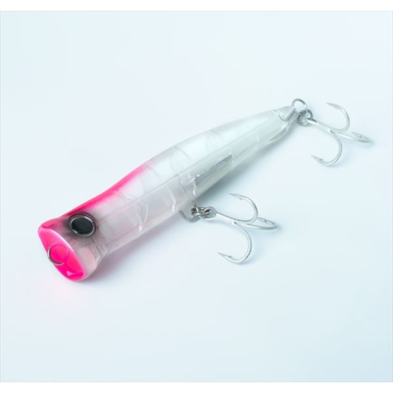 Zeake Offshore Plug SS Popper 90 Clear UV Pink Head